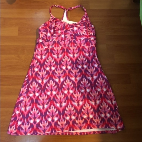 TEHAMA Athletic Dress Medium Pink Watercolor Print - Picture 13 of 16